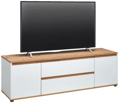 Produktbild von TV-Lowboard MALEA 160 cm breit 50 cm hoch mit 2 Türen und 2 Schubladen grifflos