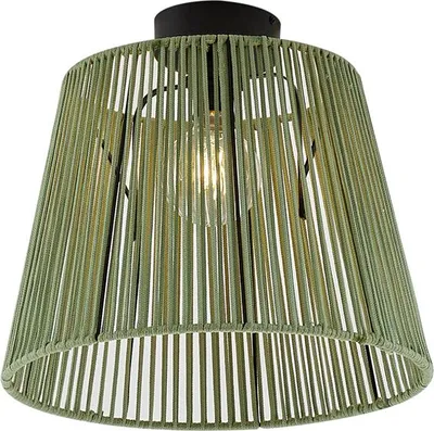 Zdjęcie produktu dla Lampa sufitowa zewnętrzna Japandi z zielonym sznurem IP54 - Jayla