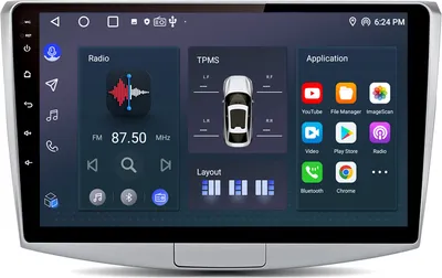 Image de 10" CarPlay Für Passat 7 B6 B7 CC 2010-2015 Android 13 Autoradio GPS Navi WIFI RDS BT DAB+ SWC 2GB+64GB