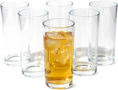 Productafbeelding van Drinkglazen set van 6 - Waterglazen 444 ml - Dikwandig glas - Vaatwasserbestendig