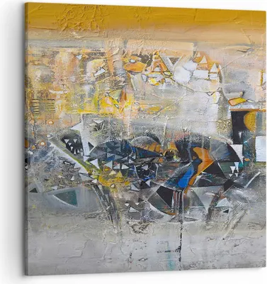 Produktbild von Bild auf Leinwand - Leinwandbild - Abstraktion modern - 50x50cm - Wand Bild - Wanddeko - Wandbilder - Leinwanddruck - Bilder - Kunstdruck - Wanddekoration - Leinwand bilder - Wandkunst - AC50x50-4001