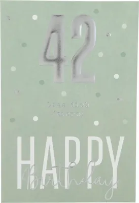 Produktbild von Depesche Zahlenkarten - Das beste Alter Sortierung : 42 Lass dich feiern! Happy Birthday Zahlenkarte Sortierung: 42 Lass dich feiern! Happy Birthday