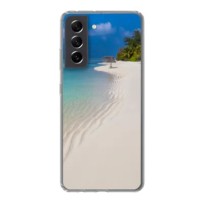 Produktbild von MuchoWow® Handyhülle Schutzhülle Hülle für Samsung Galaxy S21 FE Meer - Strand - Sommer Silikon Softcase Handy Hülle - Mobiltelefonhülle