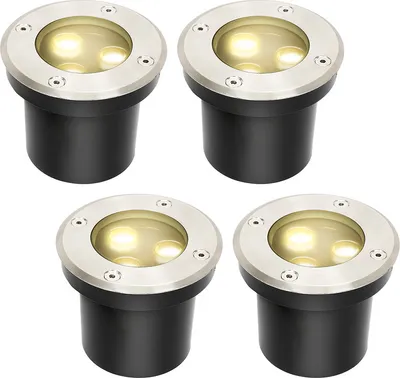 Produktbild von Peviasot 4x 3W Bodenleuchte IP67 LED Leuchte Bodeneinbaustrahler Bodenstrahler Boden