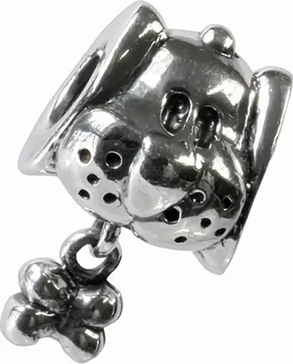Produktbild von Carlo Biagi Dangle Bead Hund Silber European Beads BDDS05