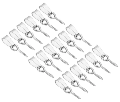 20 Stk. 17x4mm RVS Schraubösen für DIY-Schmuck, Silber
