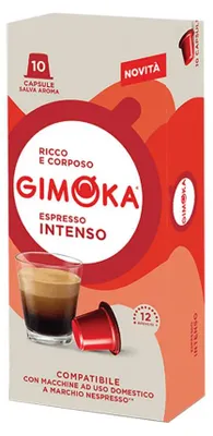 Zdjęcie produktu dla Gimoka CUPCNGIINT10AS, Kapsułka kawy, Espresso, Nespresso, 55 g, 10 szt.