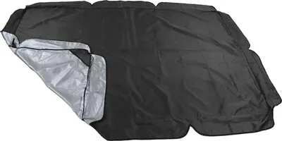 Obrázok produktu pre Vonkajšie hojdačky Baldachýn Záhradné nádvorie Vodotesné hojdacie kreslo Prach Top Cover 210D Strieborná tkanina Oxford Balkon Swing Canopy Black