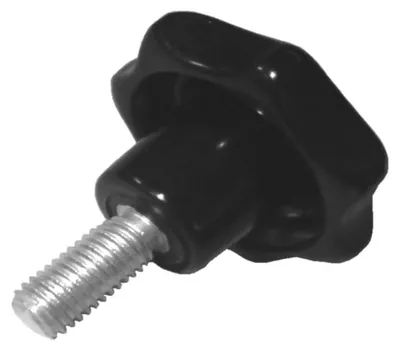 Produktbild von 5 x Sterngriffschraube M5 x 20mm DIN6336 A schwarz Ø25