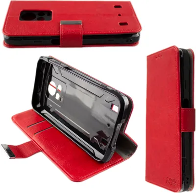 Image de caseroxx étui pour téléphone portable compatible avec Cubot King Kong 7 Book Bag Wallet Case en rouge