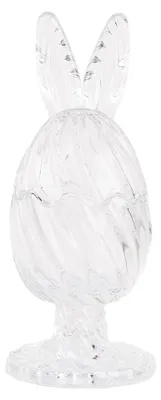 Imagen del producto de Olla de vidrio Clayre & Eef para huevos, diámetro 9 cm, altura 22 cm, vidrio transparente