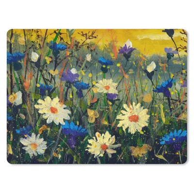 Produktbild von MuchoWow® Mauspad Mousepad Malerei - Ölfarbe - Natur - Blumen 40x30 cm - Mousepads - Maus Mat - Pad - Mausunterlage - Anti Rutsch