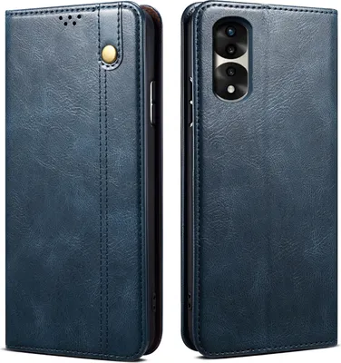 Produktbild von Honor 70 Pro Hülle, Leder Flip Brieftasche Schutzhülle mit Standfunktion für Honor 70 Pro / Honor 70 Pro+ Blau