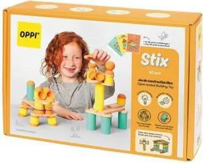 Obrázek produktu pro OPPI TOYS - Stavební hračka Stix 60 dílků