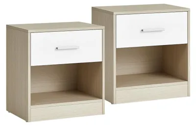 Produktbild von Beistelltisch 2er-Set - Nachttisch - Spanplatte - 28 x 39 x 41 cm