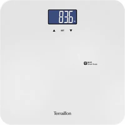 Image de Pèse-personne connecté wi-fi 180kg/100g blanc - Terraillon - 15313 - master form ultra