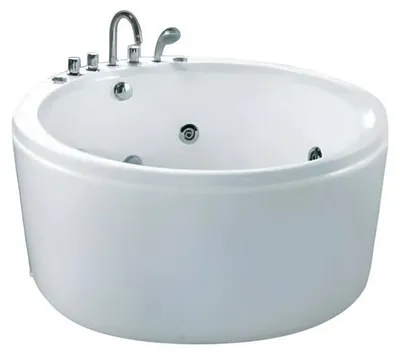 Productafbeelding van Rundwanne Designwanne Whirlpool Komfortwanne Massagewanne Bad 145x145 cm