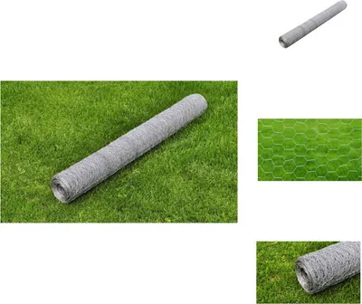 Produktbild von vidaXL Maschendraht Verzinkter Stahl 25×0,5 m Silbern -  Zaunfelder