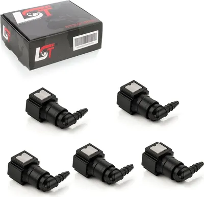 Produktbild von 5x Schnellverschluss Kraftstoffleitung Kupplung L-Stück 6,3x3mm für HONDA SUZUKI