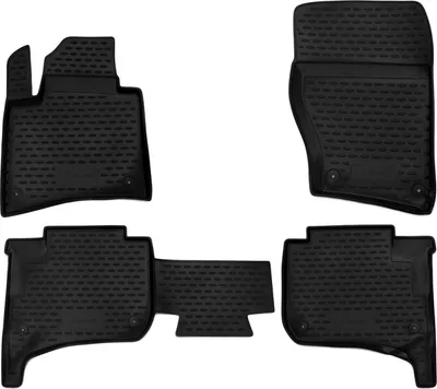 Zdjęcie produktu dla Gumowe dywaniki podłogowe Wykładzina przestrzeni na nogi do VW Touareg II 2010-2015 2015-03 2018