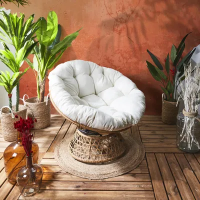 Image de Fauteuil Cancun Coussin Blanc
