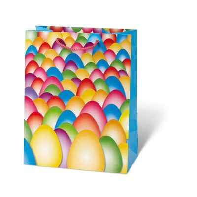 Produktbild von Tasche groß Bunte Eier - Ostern - A4-Format