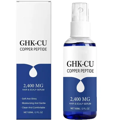 Produktbild von GHK-Cu Kupferpeptid Haarserum 60 ml – Kopfhautserum Haarpflege Haarwurzeln, Feuchtigkeit & Glanz