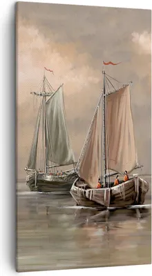 Produktbild von Bild auf Leinwand - Leinwandbild - Meer Boot Fischer - 45x80cm - Wand Bild - Wanddeko - Wandbilder - Leinwanddruck - Bilder - Kunstdruck - Wanddekoration - Leinwand bilder - Wandkunst - PA45x80-3514