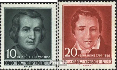 Produktbild von Briefmarken DDR 1956 Mi 516-517 (kompl.Ausg.) Ersttagssonderstempel FDC 100.Todestag von Heine