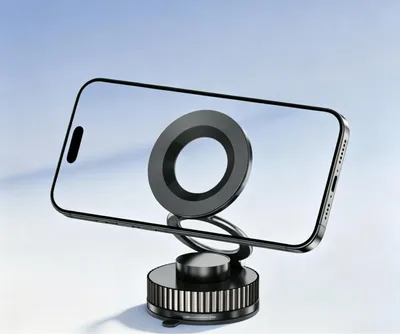Produktbild von Magnetische Handyhalterung fürs Auto, 360° Verstellbar & Faltbar, kompatibel mit iPhone 12–16