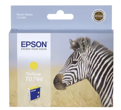Zdjęcie produktu dla Epson Wkład atramentowy Yellow T0744, Żółty, Tusz na bazie pigmentu, 5,2 ml, 1 szt.