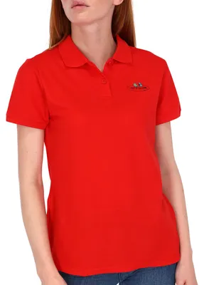 Produktbild von Fruit of the Loom Damen Polo-Shirt mit Vintage-Logo