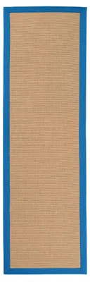 Image de carpetfine Tapis couloir Sisal Bleu 70x240 cm | Tapis moderne pour le salon et la chambre à coucher