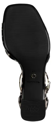Produktbild von Tamaris Damen Sandalette mit Fesselriemen und Karree Spitze 1-28318-46, Größe:38 EU, Farbe:Braun