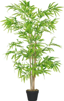 Produktbild von Künstlicher Bambus, Kunstpflanze, Dekopflanze mit Topf, Kunstbaum, Baumdekoration, 150 cm
