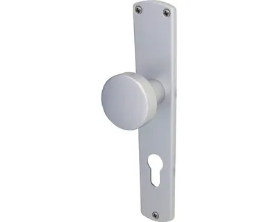 Produktbild von Alpertec PZ-Knopflangschild Phil Aluminium silber abgerundet
