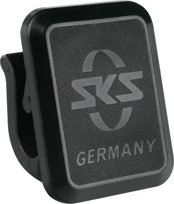 Produktbild von SKS USC-Clip eckig mit SKS Logo, schwarz, Kunststoff, Gummi, Unterlaufstreben...