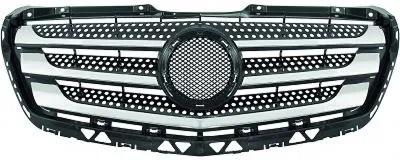 Produktbild von DIEDERICHS 1663141 Kühlergrill Frontgrill passend für MERCEDES-BENZ SPRINTER 3,5-t Kasten (906) Chrom/Schwarz