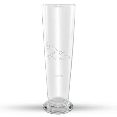 Produktbild von Mr. & Mrs. Panda Bierglas Hund Marienkäfer - Transparent - Geschenk, Mr Mrs Weizenglas, Bier Glas, Weizen, Sprüche, Hunde, Weizenbier, Neugierig, Mischlinghund