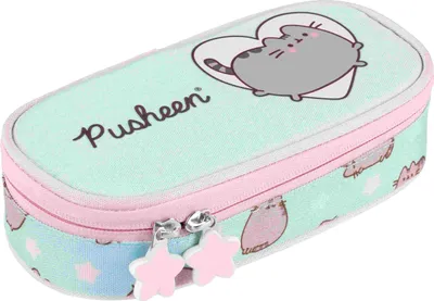 Zdjęcie produktu dla Piórnik saszetka usztywniona z wewnętrzną klapką PUSHEEN MINT Majewski