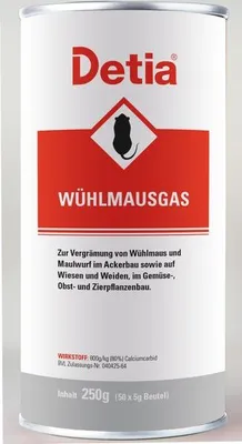 Produktbild von Detia Wühlmausgas Calciumcarbid gegen Wühlmäuse und Maulwürfe 250 g ganzjährig anwendbar
