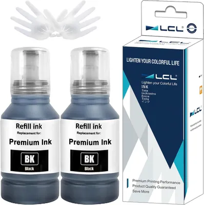 Productafbeelding van 140 ml × 2 Inktfles Compatibel met 104 - Set van 2 - Epson EcoTank ET-1810 ET-2710 ET-2711 ET-2712 ET-2714