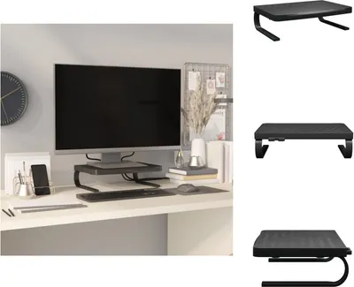 Produktbild von vidaXL Monitorständer Schwarz 37x28x11,5 cm -  TV-Möbel