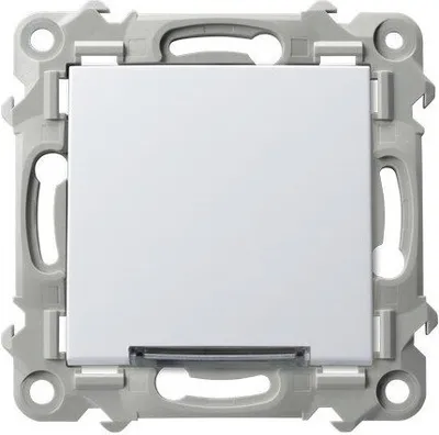 Image de Interrupteur unipolaire avec éclairage blanc SZAFIR White Ospel
