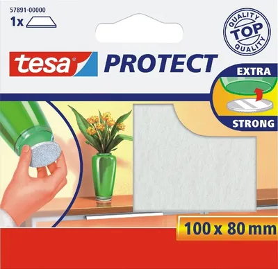 Immagine prodotto di Piedini in feltro Protect rettangolare bianco Confezione da 20 pezzi