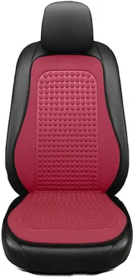 Productafbeelding van Verkoelende Autostoelhoes - Ademend en Antislip - Rood