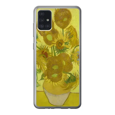Produktbild von MuchoWow® Handyhülle Schutzhülle Hülle für Samsung Galaxy A52 5G Sonnenblumen - Vincent van Gogh Silikon Softcase Handy Hülle - Umschlag