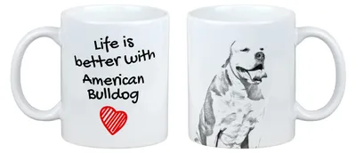 Image de Art-Dog Mug en céramique – Bouledogue américain