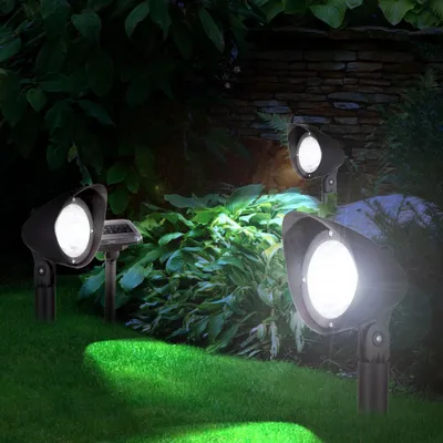Produktbild von Technik@all 3er Set Solar Spot, Dämmerungsschalter, Ein/Aus Modus