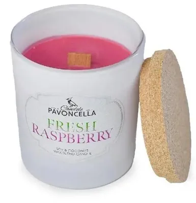 Obrázek produktu pro Sójová svíčka Fresh Raspberry, bílá, 135 g – Pavoncella